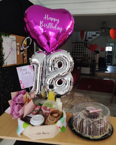 combo de cumpleaños cake y desayuno
